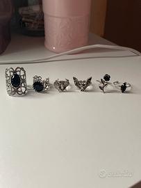 Set 6 Anelli gotici regolabili