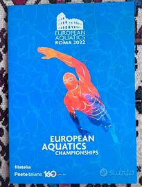 Italia 2022 Folder filatelico "European Aquatics"