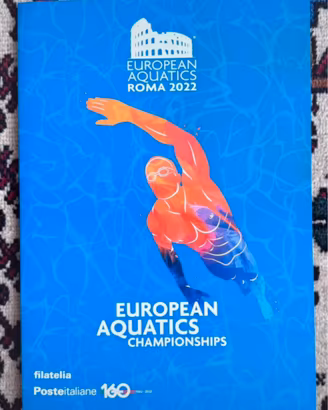 Italia 2022 Folder filatelico "European Aquatics"