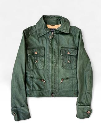 Giacca Vintage in vera pelle Patrizia Pepe Tg S