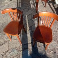 Sedie da pranzo da bistrot anni 50
