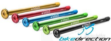 Perni passanti bici Carbon-Ti assi ruota colorati
