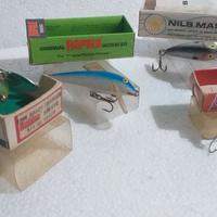 4 esche artificiali  pesca anni '70 '80
