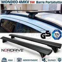 Barre da Tetto per Ford Mondeo MK5 Alluminio Nero