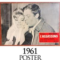 L'Assassino 1961 Poster Originale Mastroianni