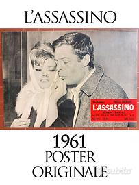 L'Assassino 1961 Poster Originale Mastroianni