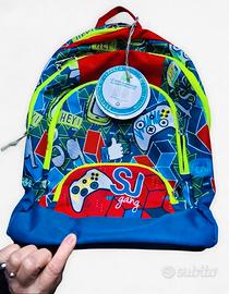 zaino SJ Gang a tema videogame