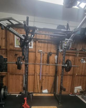 power rack  poliercolina  leg press hack squat 