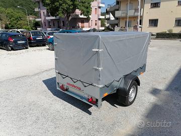 Rimorchio nuovo Hobby 750 con centina e freni