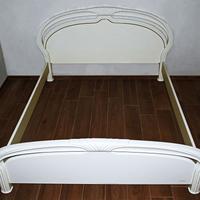 Struttura letto bianco laccato VINTAGE