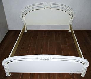 Struttura letto bianco laccato VINTAGE