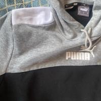 Felpa di Puma tg M grigia e nera