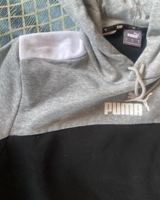 Felpa di Puma tg M grigia e nera