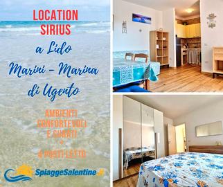 TRILO grazioso LIDO MARINI nel Salento con Balcone