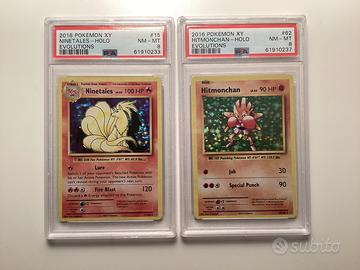 Carte pokemon gradate