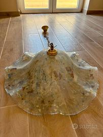 Murano Lampadario Sospensione Fiore Vetro