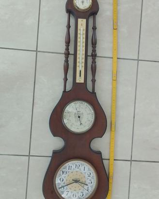 Orologio da parete con stazione meteo barometrica