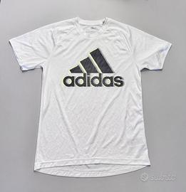T-shirt tecnica Adidas bianca sport