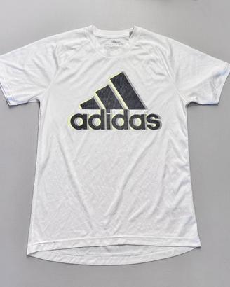 T-shirt tecnica Adidas bianca sport