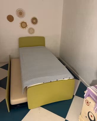Letto a doghe con secondo estraibile (85x200cm)