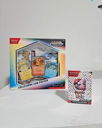 Pokemon 151 + Collezione Poster Evoluz Prismatiche