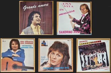 27 Dischi LP in Vinile Ballo Liscio Sandrino Piva