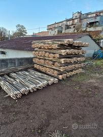 Pali di castagno a fascio da 25 pezzi