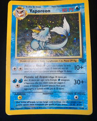 Vaporeon Holo (JU 12/64) Jungle - Good+ - ITA