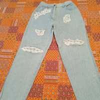 Jeans vintage ANDREA DAVIDcon toppe con lustrini