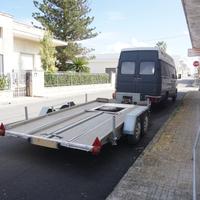 Carrello porta auto doppio asse