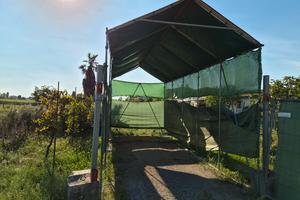 Struttura copri camper
