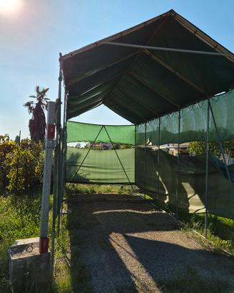 Struttura copri camper