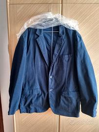 OVS Giacca Uomo in blù con disegno, 97% cotone