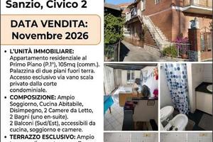 ASTA GIUDIZIARIA APPARTAMENTO CON TERRAZZO ESCLUS