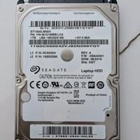 2 Hard Disk 2,5" da 1TB (Seagate + Toshiba)