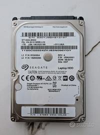 2 Hard Disk 2,5" da 1TB (Seagate + Toshiba)