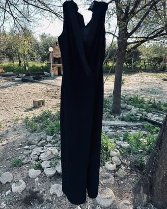 Abito Sandro Ferrone nero tuta gonna-pantalone