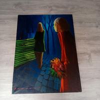 Eliano Fantuzzi figure nel parco 60x80