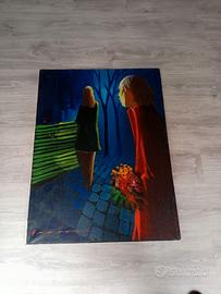 Eliano Fantuzzi figure nel parco 60x80