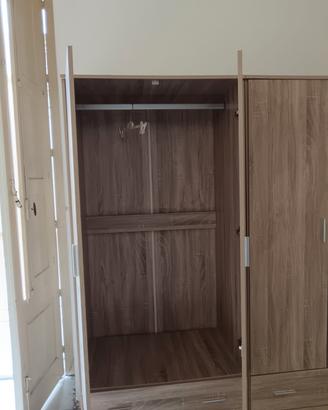 n 3  armadi colore rovere due ante 80x50x180