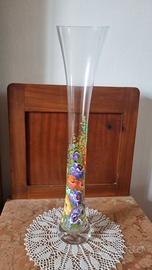 VASO PORTAFIORI DIPINTO A MANO