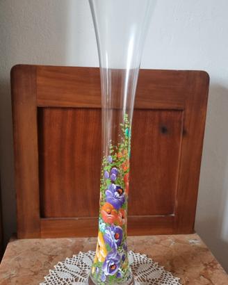 VASO PORTAFIORI DIPINTO A MANO