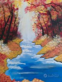 quadro tela in acrilico 90 x 70 cm