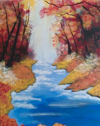 quadro tela in acrilico 90 x 70 cm