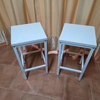 Sgabelli in legno/ferro 33x33 h. 85