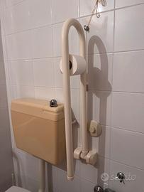 Barra  bagno disabili e porta carta igienica WC