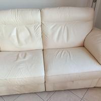 Divano in pelle da 2 posti