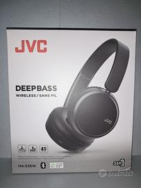 JVC Cuffie HA-S36W senza fili con Bluetooth 5.2, m