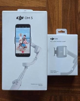 DJI Osmo Mobile OM 5 gimbal + Fill Light originale