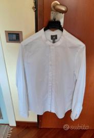 Camicia bianca collo coreana HM pari al nuovo uomo
